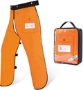 Chainsaw Chaps Apron 8-Layer Wrap for Men/Women Loggers Forest Workers Protective Chain Saw Pants Adjustable