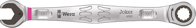 Wera - 05020015001-9631 Magnetic rail 6000 Joker 2 Ratcheting combination wrenches set, 5 pieces