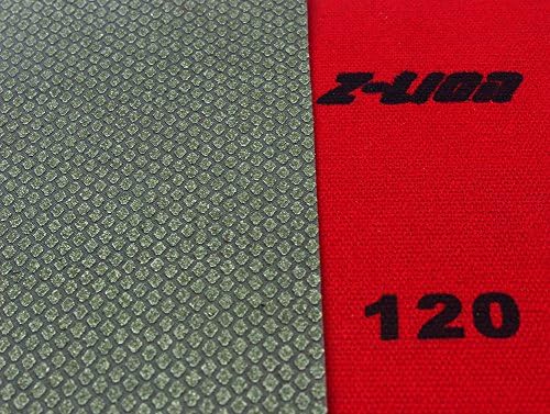 Z-Lion Diamond Abrasive Paper Sheets 120 Grit Diamond Sandpaper for Grinding Stone Glass Ceramic 2-Pcs