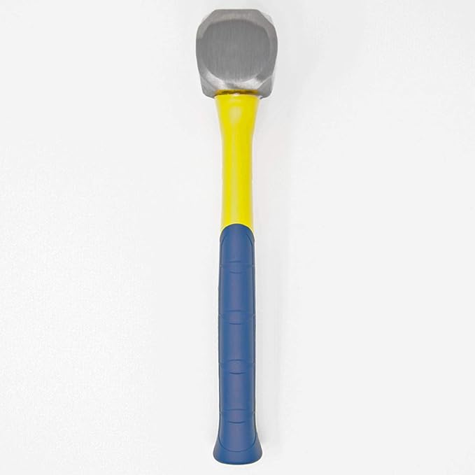ESTWING Sure Strike Drilling/Crack Hammer - 2-Pound USA Made Sledge with Fiberglass Handle & No-Slip Cushion Grip - MRF2LB