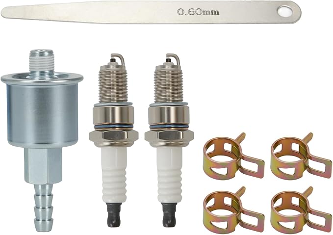 Oil Change Tune Up Kit Includes 122-0836 Oil Filter, 140-3116 Air Filter, 149-2341-01 Fuel Filter, 167-1638 Spark Plug, Fit For Onan RV QG Generators 5500 7000,HGJAA HGJAB HGJAC Maintenance Kit