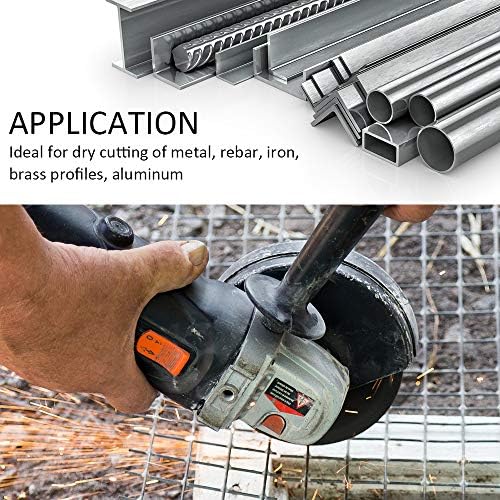 2Pcs/Lot 4“ Diamond Metal Cutting Disc Diamond Cut Off Wheel for All Purpose Cutting of Metal Including Rebar, Sheet Metal, Ductile Pipe, Angle Iron, Stainless Steel and Similar Materials (4-2pcs)
