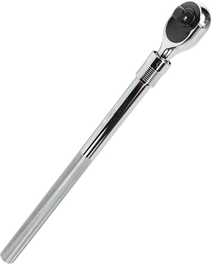EZRED 3/4" Drive Extendable Ratchet with Reinforced Steel Telsecoping Locking Shaft