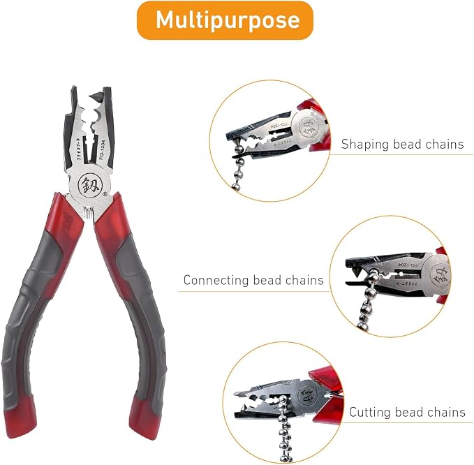 Manual Ball Chain Connector Pliers | Cutting & Joining Pliers for Curtain Roller Blind Accessories | Metal Chain Splicing Tool
