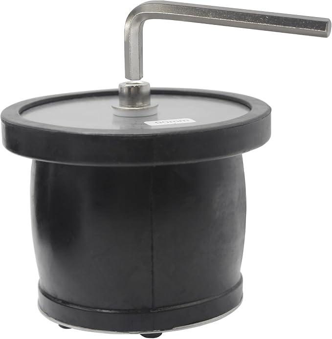 Expandable Mechanical Seal Cleanout Pipe Plug, Sewer Cap Cover | 3-9/16" to 4-5/16" Rubber Expansion Scupper Plugs&Removable Stainless Steel Allen Wrench Handle, Winterizing Pool Boat Plugs