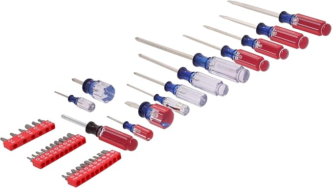 CRAFTSMAN Screwdriver Set, 39 Pc Durable Acetate Handle Master Combination Multi Screw Driver Set Kit (CMHT65180)