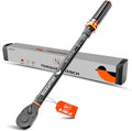 SUZUME Torque Wrench 1/2 Drive (10-170 Ft. Lb/ 14-231 N.m) ±3% High Accuracy Torque Wrench 72 Tooth Dual-Direction Adjustable Dual-Scales Torque Wrenches for Bicycle, Moto, Car
