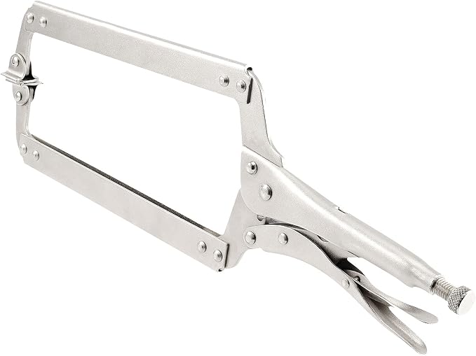 JOIKIT 3PCS 18 Inch C-Clamp Locking Pliers, Welding Pliers Set, Large Face C Clamp with Swivel Pads, Vise Grip C-Clamp for Woodworking Carpentry, Welding, Electrical Equipment