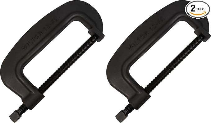 Wilton Brute Force C-Clamp, 12-3/8" Opening, 4-1/2" Throat, 40000 Lbs. Clamping Force (Model 12 F.C.) (Pack of 2)