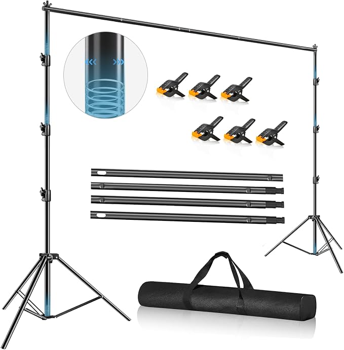 12x10FT(WxH) Heavy Duty Backdrop Stand, Photo Back Drop Stand