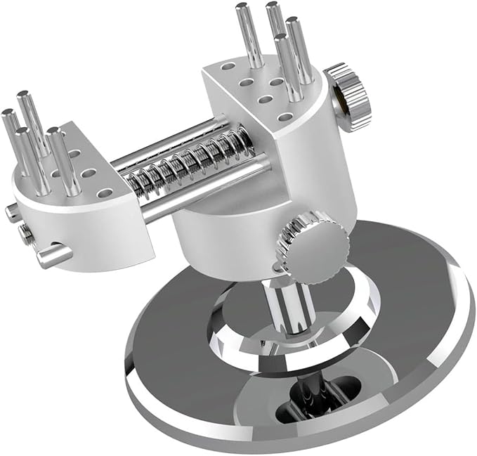 Adjustable Vise with 65mm Maximumly Opening Pin Hole Systems and 35mm Block Clamping for Flexible Workpiece Fixation Hand Tool Vise