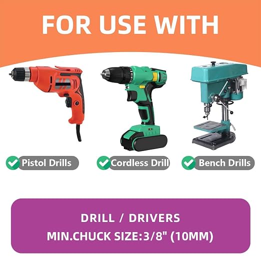 3-3/4 in. Bi-Metal Hole Saw Drill Bits - Versatile and Durable Hole Cutter for Wood, Plywood, Plaster Drywall, Ceiling, Plastic Pipe, PVC and Thin Metal - Includes Arbor & Pilot Bit (95mm)