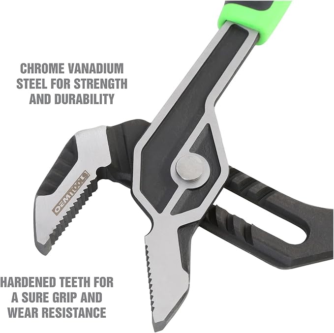 OEMTOOLS 22647 3 Piece Mechanics Pliers Set, For Cutting, Gripping, and Turning Tasks, Includes Diagonal, Linesman, and Groove Joint Pliers, Hardened Edges, Rust-Resistant Finish, TPR Grips