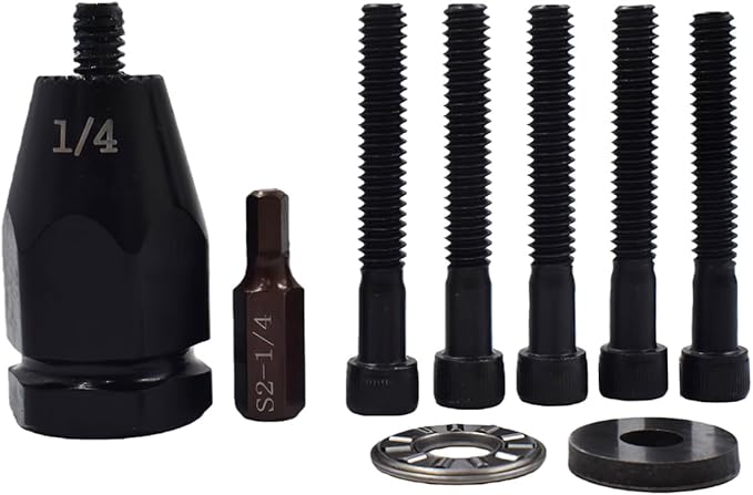 Pneumatic Rivet Nut Gun Air Rivet Nut Pull Setter Riveting Fastening Tool With 1/4 5/16 Riveting Mandrels Quick Change Locking Nozzle Bolts Adapter Drill For Air Rivet Nut Insert Installation Tool