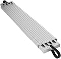 8-13ft Telescoping Plank, Aluminum Work Plank, 440 Lbs Load Capacity Extension Scaffolding Plank with Skid-Proof Platform Scaffold Ladder Accessory, 12.5 Inch Width, Silver