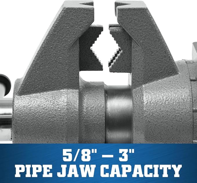 Wilton Multi-Purpose Bench Vise, 6-1/2" Jaw Width, 6-1/4" Jaw Opening, 3-1/4" Throat (Model 650P)