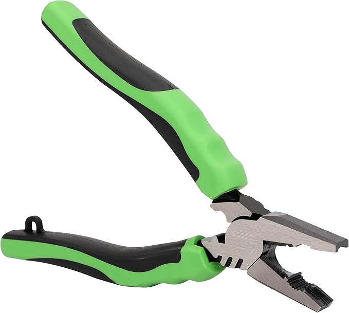 HURRICANE 6" Stripped Screw Extractor Pliers, Pro Linesman Pliers with Non-Slip Jaws, Remove Damaged/Rusted Screws Fast, with Wire Cutter, Crimper & Stripper