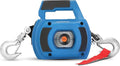 Portable Drill Winch of 1000 LB, Red Handheld Drill Winch with 40 Foot Synthetic Rope, Rotate The Hook 360 Degrees, for Lifting & Dragging (Blue)