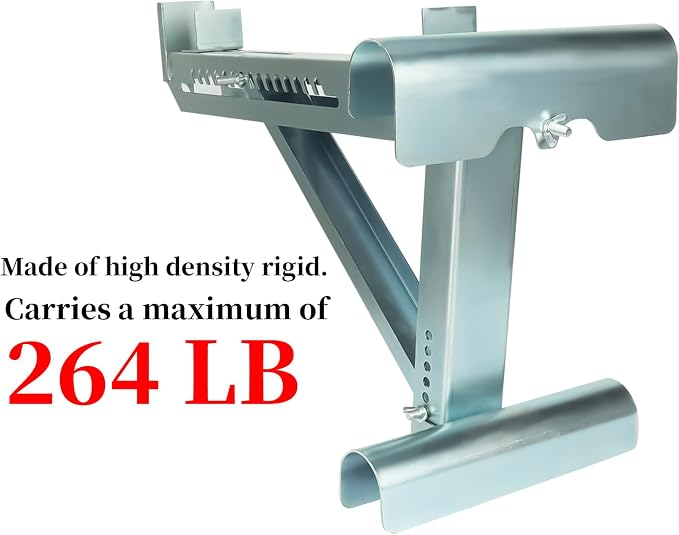 Ladder Jacks Scaffold Bracket - Two-Rung Short Body Extension Ladder Jack for Working 20 inch Stage 2 Pack