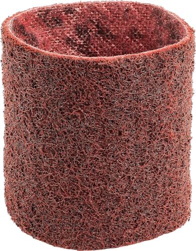 CS Unitec | 42011 | PTX Fleece - Nonwoven Sleeve. 180 Grit, 3-1/2" Diameter x 4" Width, Pack of 4 - Made in Germany