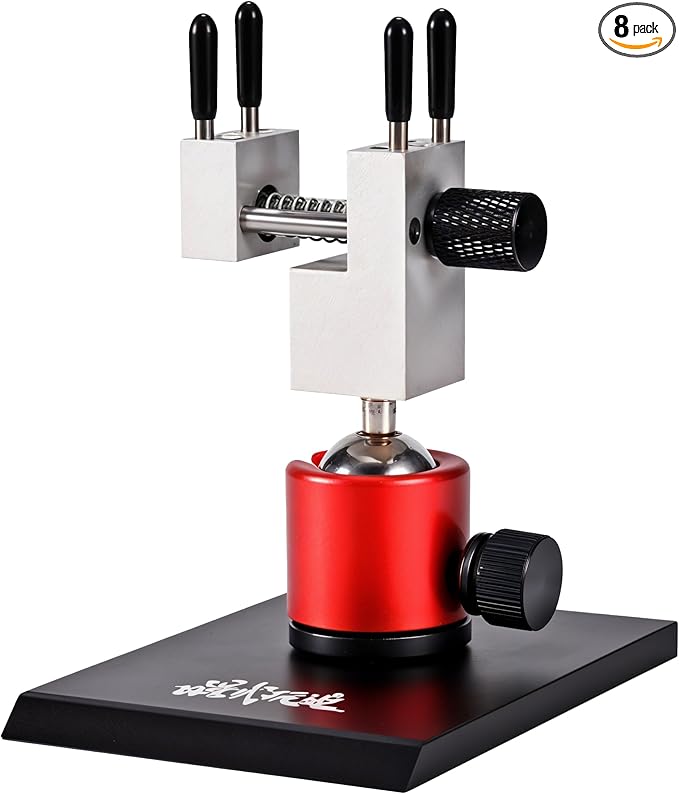 Mini Vise Table Top Clamp - Small Bench Vice for Hobby Jewelers - Adjustable Aluminum Alloy 360° Rotatable with 0-2.48' Clamping Range for Jewelry Making DIY Projects Crafts Repair Tool
