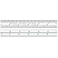 Starrett Blade Only for Combination Squares, Sets or Bevel Protractors - Ideal for Woodworking and Metalworking - 6" Length, Satin Chrome Finish, 4R Graduation - CB6-4R
