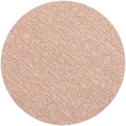 Norton A275 No-Fil Adalox NorGrip Abrasive Disc, Light Weight Paper Backing, Pressure Sensitive Adhesive, Aluminum Oxide, Waterproof, 6" Diameter, Grit 320 (Pack of 100)