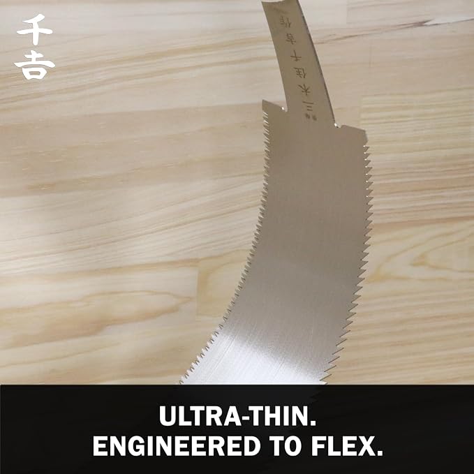 Senkichi Japanese Ryoba Pull Saw 10.5" / 270mm - Double Edge Hand Saw for Rip-Cut, Crosscut, Joinery, Hardwood, and Fine Woodworking