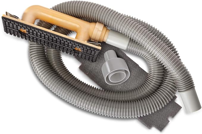 Hyde Tools 09165 Dust-Free Drywall Vacuum Hand Sander with 6-Foot Hose