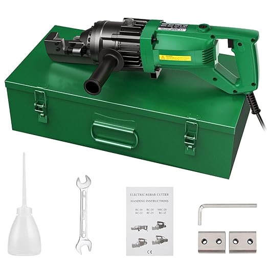 Anbull 900W Electric Hydraulic Rebar Cutter, Cutting up to 5/8 Inch 4-16mm #5 Rebar, with Replaceable Jaw Blades, Cutting Speed 2.5-3.0S (900W RC-16)