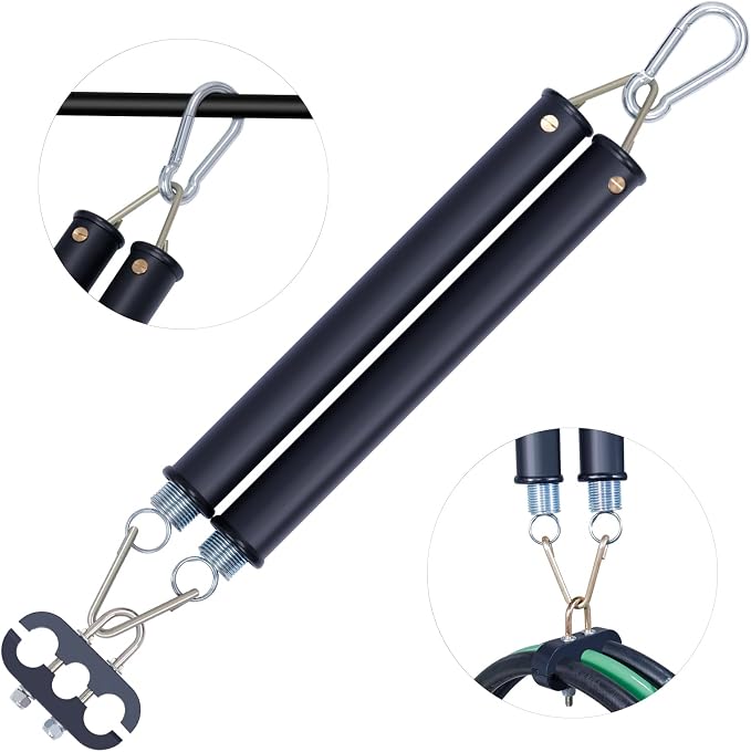 CheeMuii 20" Double Tender Spring Kit with 3-Holes 3-in-1 Air Hose Holder
