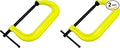 Wilton Hi-Vis C-Clamp, 8-1/4" Opening, 5" Throat, 6900 Lbs. Clamping Force (Model 408-SF) (Pack of 2)