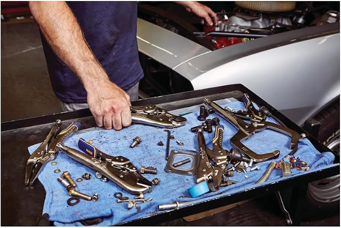 IRWIN VISE-GRIP Locking Pliers Combo Pack, Curved Jaw, 7-Inch & 10-Inch (IRHT82590)