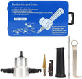 6Pcs Double Head Metal Sheet Nibbler Cutter Hole Saw Drill Attachment Kit