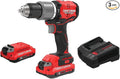 CRAFTSMAN V20 Cordless Hammer Drill Kit, 1/2 inch, 2 Batteries and Charger Included (CMCD732D2), Black