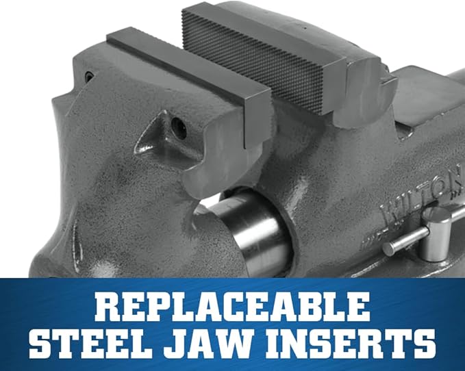 Wilton Machinist Bench Vise, 6" Jaw Width, 10" Jaw Opening, 5-1/2" Throat (Model 600S)