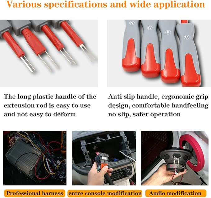 Terminal Removal Tool Kit 26PCS, Automotive Depinning Tool Kit, Connector Pin Removal Tool Set, Wire Terminal Release & Ejector Kit for Electrical Wiring Connectors, Universal Use