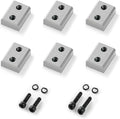 VEVOR Rebar Cutter Replacement Jaw Blades 6 Pcs - Double-sided CR12MOV High-Hardness Steel, for 1-1/4 Inch 32mm #10 Electric Rebar Cutter, with Screws & Spring Washer