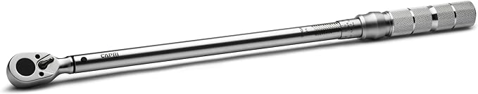 Capri Tools 31202-250FL 30-250 Foot Pound Industrial Torque Wrench, 1/2" Drive, Matte Chrome