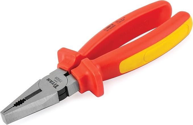 Titan 73328 8-Inch VDE Insulated Combination Pliers