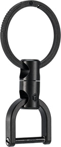 KeyUnity KM13 Swivel Keychain with D Ring Key Shackle, Titanium Rotatable Key Organizer