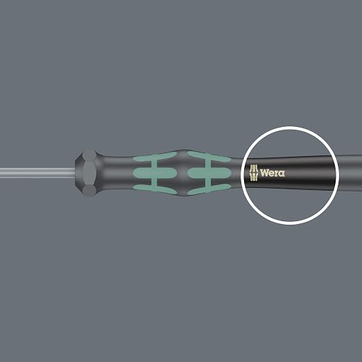 Wera 2035/6 A Kraftform Micro Slotted/Phillips Electronics Screwdriver Set and Rack, 6-Pieces