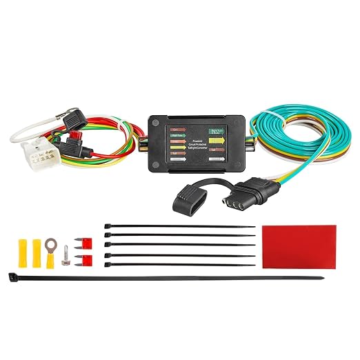 MECMO 4-Pin Trailer Wiring Harness 56040 for 2009-2024 Subaru Forester, Outback, Crosstrek, XV, Ascent Towing Hitch Wire Wiring Vehicle-Side 4 Prong 4Pin Flat Trailer Light Plug & Play Tow Connector