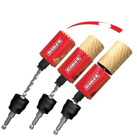Diablo Carbide Teeth Hole Saw Set for Plumbers - 8 Hole Saws, 1 Mandril, 2 Pilot Bits, 2 Adaptor Nuts with SnapLock Plus Mandrel System - 13-Piece Set - DHS13SPLCT