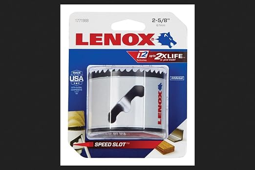 LENOX Tools Bi-Metal Speed Slot Hole Saw with T3 Technology, 2-5/8"