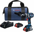 Bosch GSB18V-975CB25-RT 18V Brushless Lithium-Ion 1/2 in. Cordless Connected-Ready Hammer Drill Driver Kit with 2 Batteries (4 Ah) (Renewed)