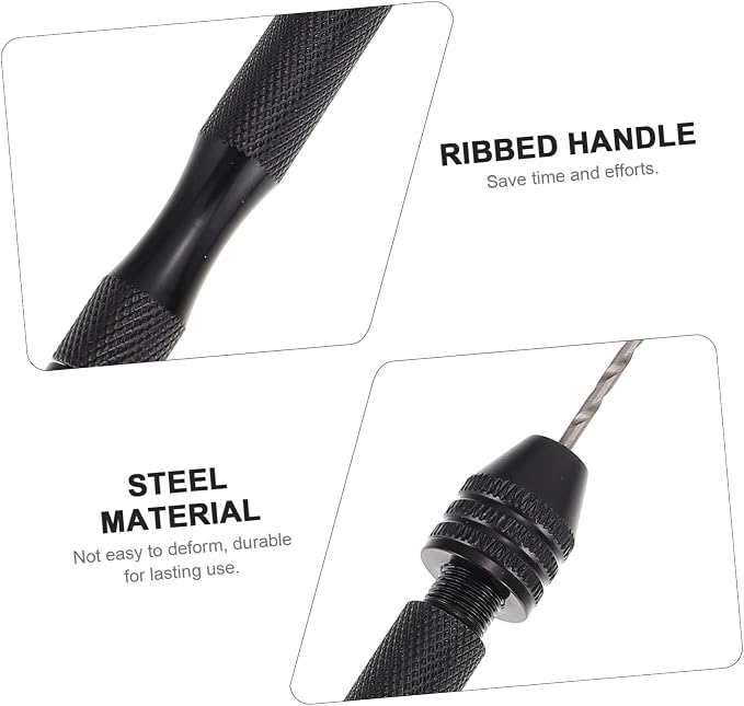 Angoily 3sets Hand Drills Vise Steel Jewelry Making Drills Pin Vise for Resin Crafting