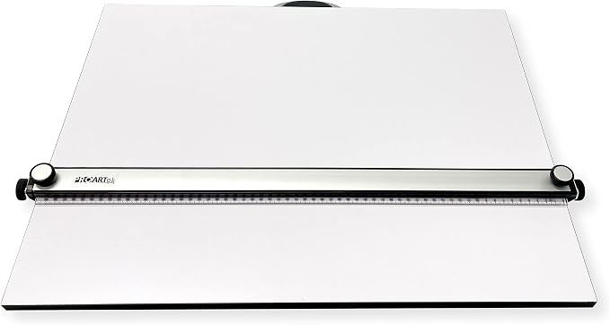 Proartek PK00017 Model PXB31 Portable Drafting Drawing Board 23" x 31"; PXB Series; Adjustable Aluminum Parallel Straightedge; Carry Handle; Architecture Tool for Students and Professionals