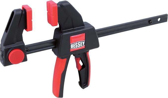 BESSEY EHK SERIES - 100 lb Clamping Force - 06 in - EHKM06 Trigger Clamp Set - 2.375 in. Throat Depth - Wood Clamps, Tools, & Equipment for Woodworking, Carpentry, Home Improvement, DIY