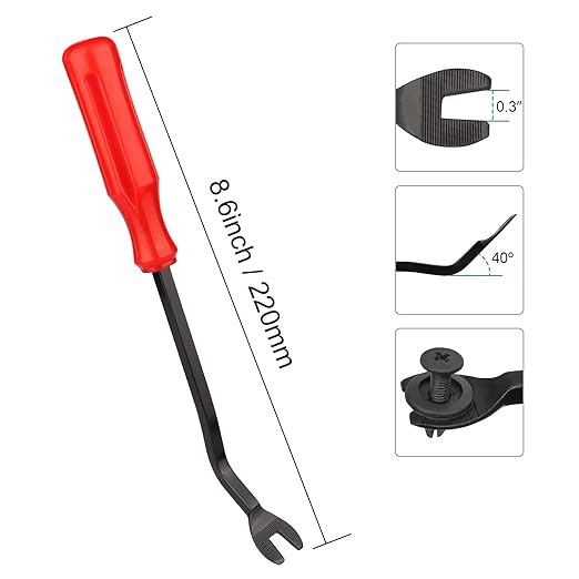 QIIYCCE 120PCS Car Clips & Plastic Rivets - 6 Popular Sizes, Fits Bumpers, Fenders & Most Car Models, Ideal for Body Fixing & Replacement